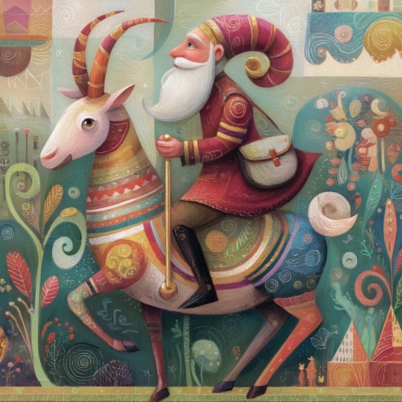 Whimsical Rider Illustration