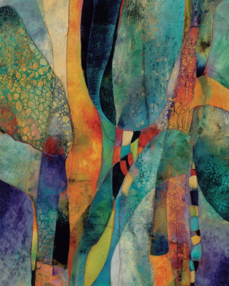 Vibrant Abstract Layers