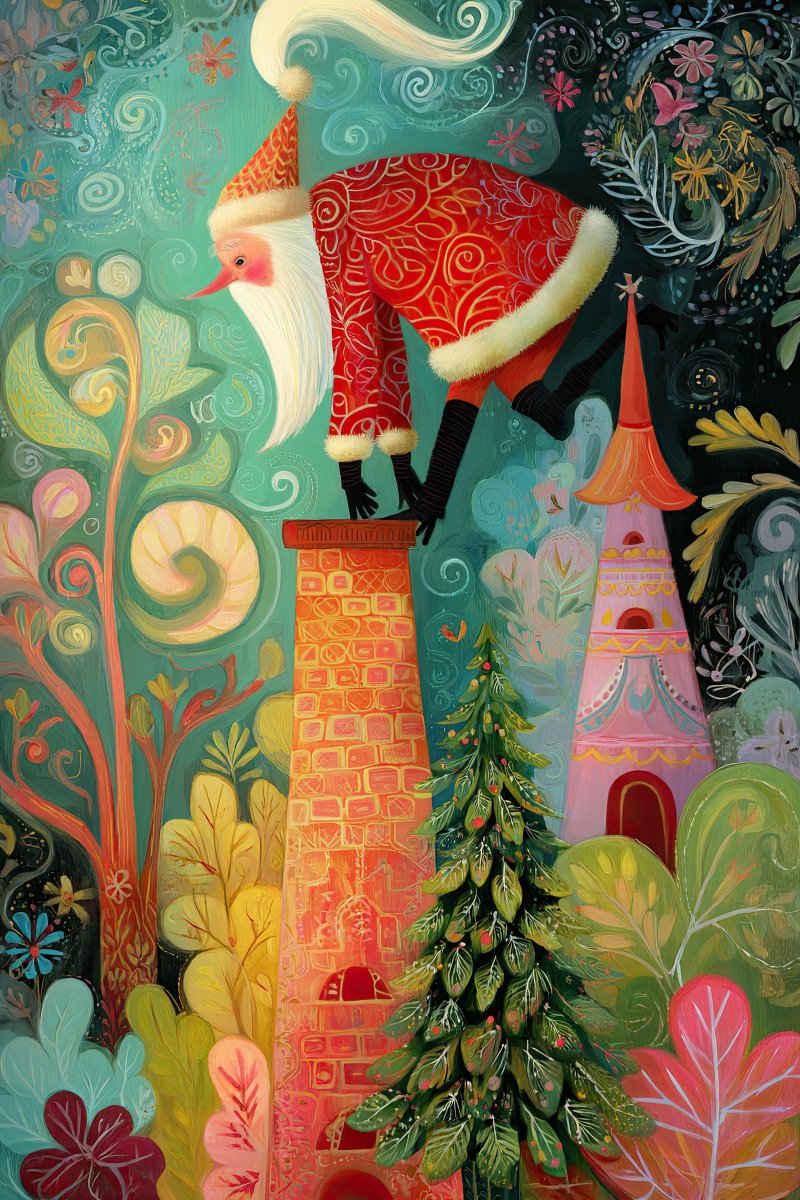 Whimsical Holiday Scene