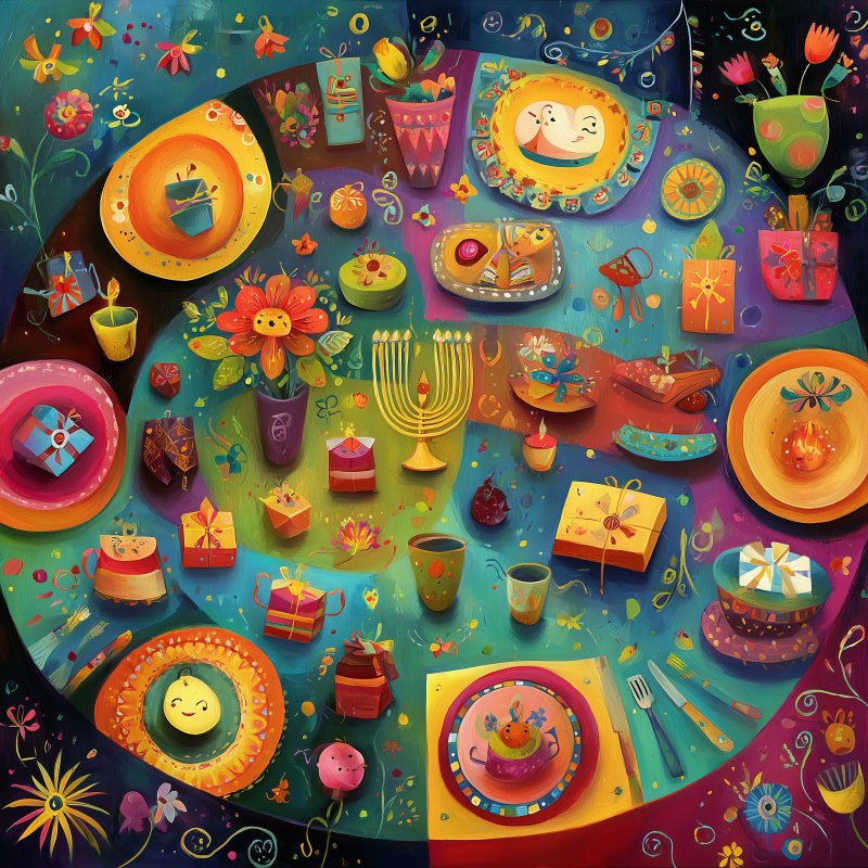 Colorful Celebration Scene 4