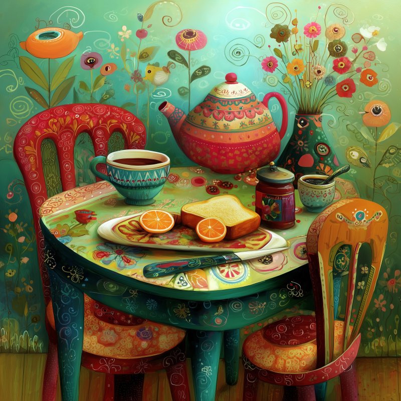 Colorful Dining Table