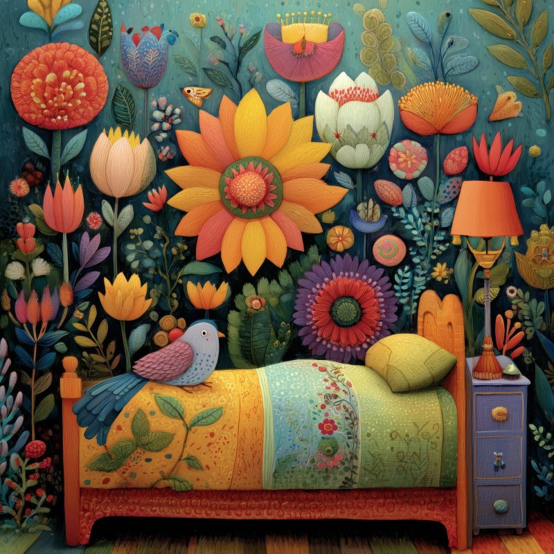Whimsical Floral Bedroom 2