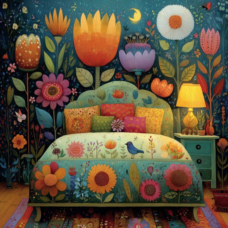 Flower Garden Bedroom