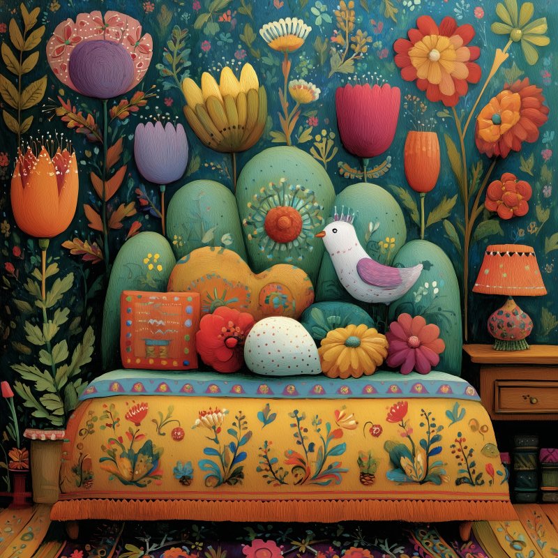 Vibrant Floral Bedroom 2