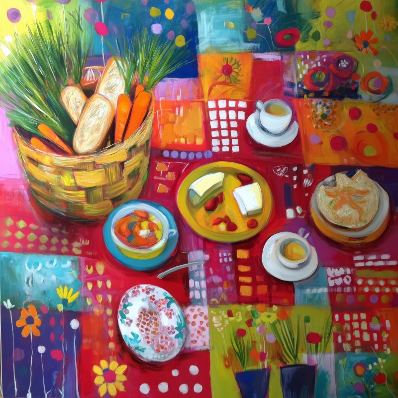 Vibrant Food Still Life