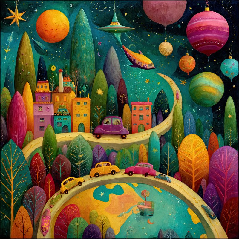 Colorful Dreamy Landscape 2