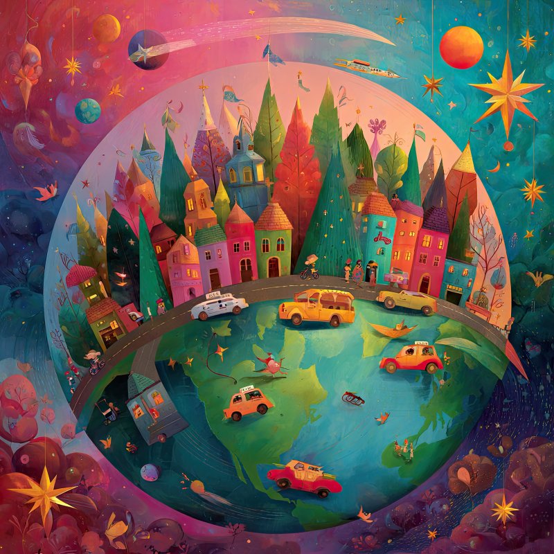 Whimsical World Illustration 2