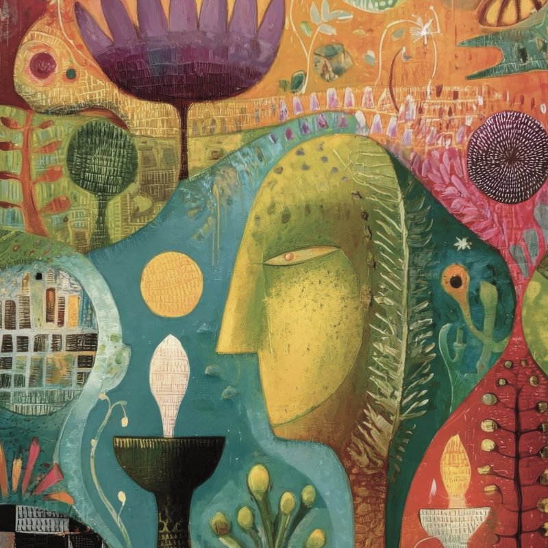 Vibrant Abstract Portrait