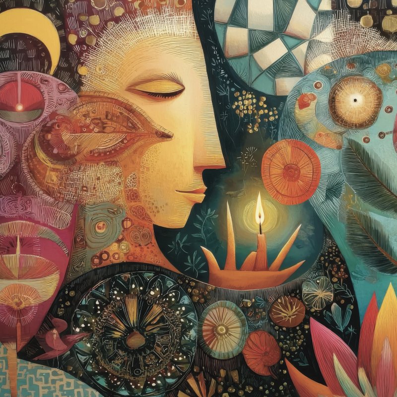 Abstract Spiritual Portrait