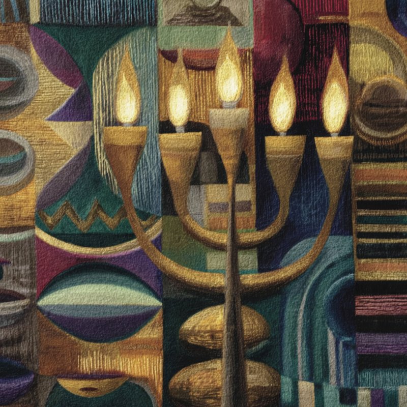 Colorful Candleholder Art
