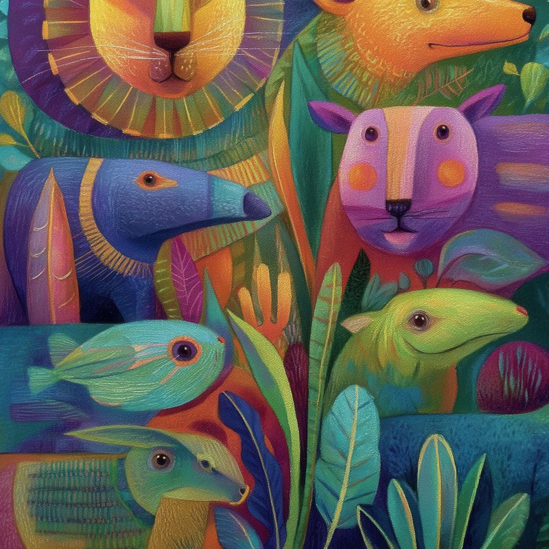 Colorful Animal Illustration 2