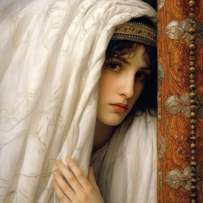 Elegant Veiled Woman