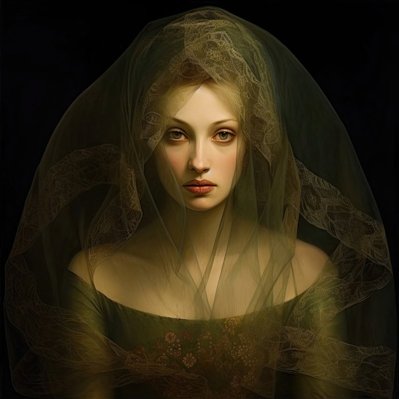 Veiled Elegance Portrait