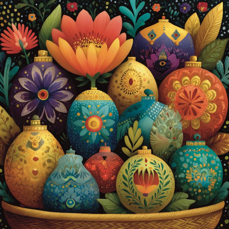 Vibrant Artisanal Ornaments