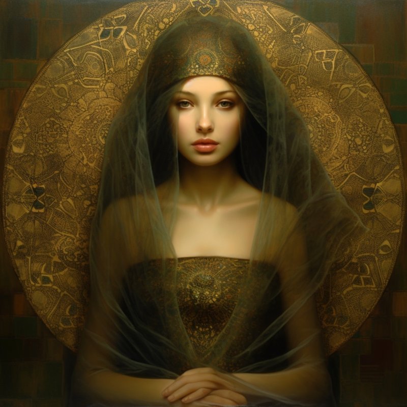 Mystical Veil Portrait