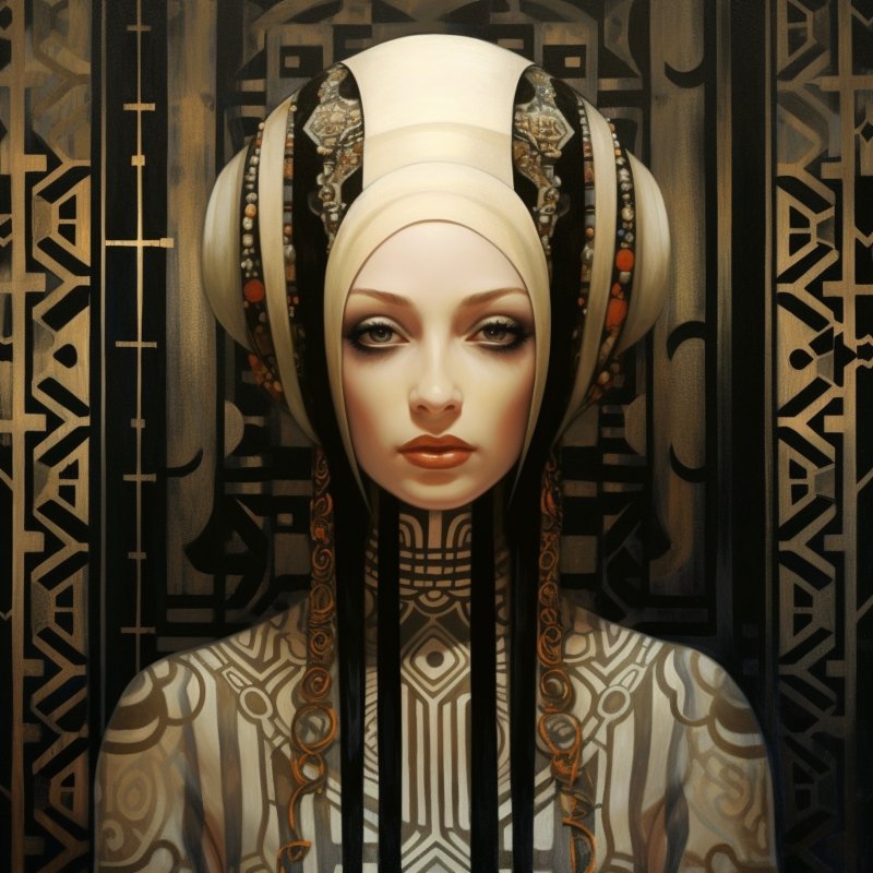 Elegant Art Deco Portrait
