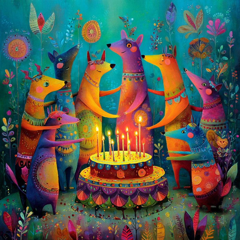 Colorful Animal Celebration 2