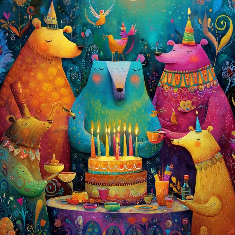 Colorful Birthday Celebration