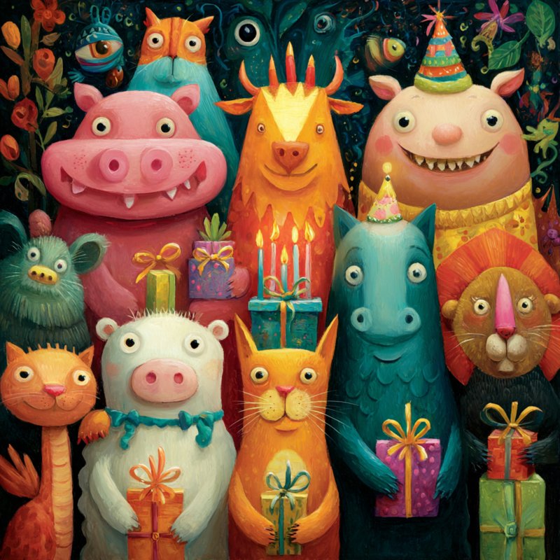 Colorful Animal Celebration 3