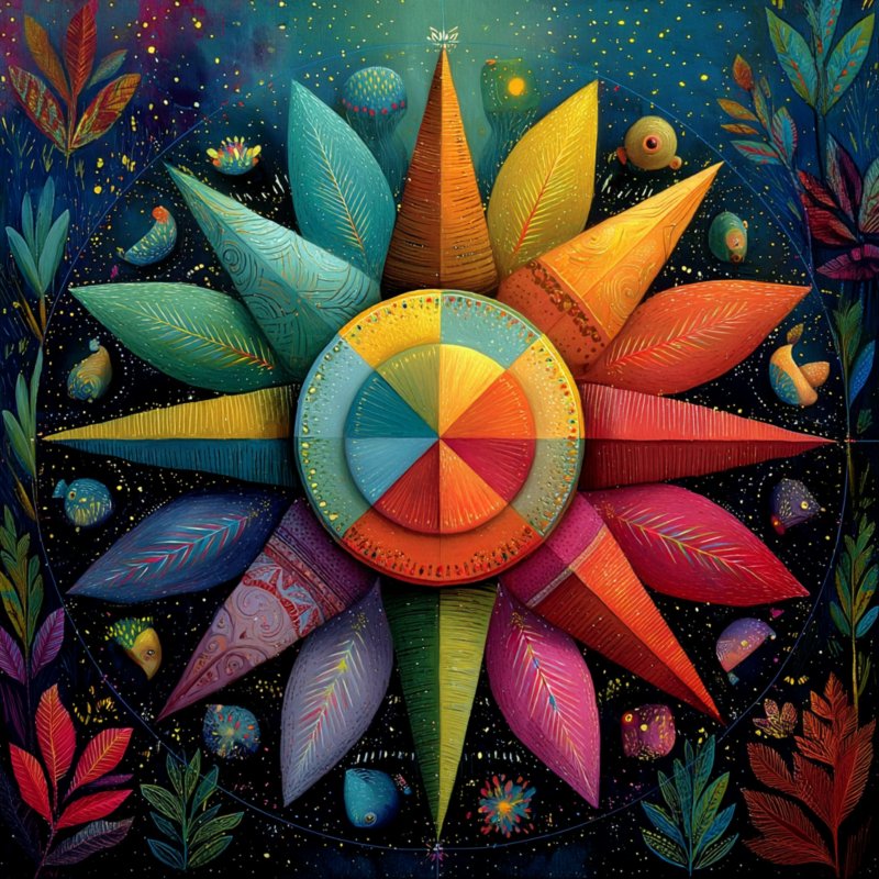 Colorful Sun Art
