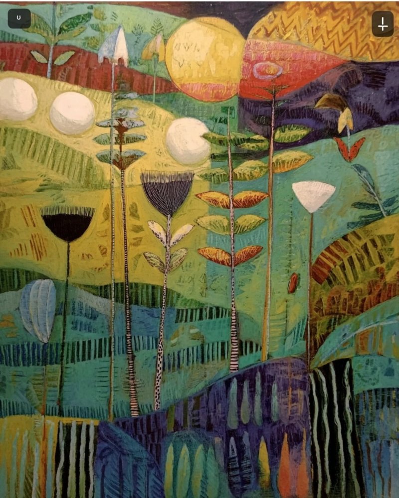 Vibrant Floral Landscape 2