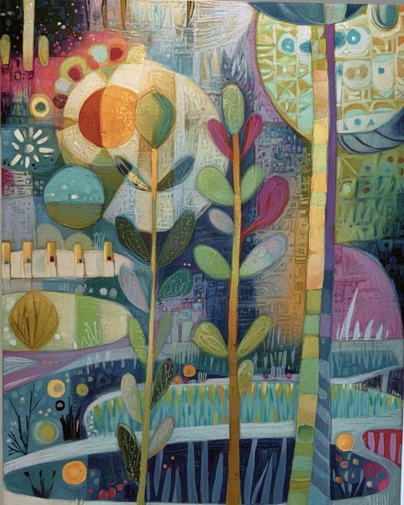 Whimsical Garden Scene