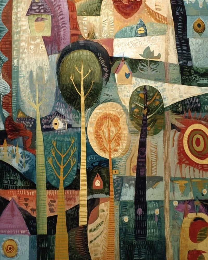 Colorful Abstract Forest