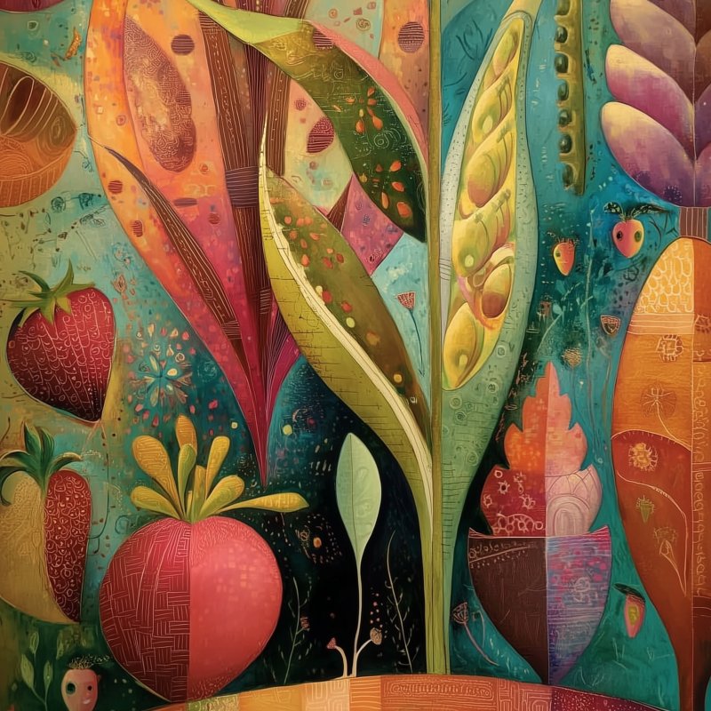 Vibrant Garden Mosaic