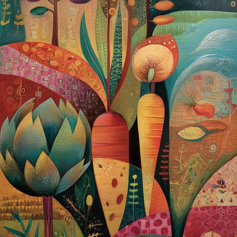 Colorful Garden Artwork