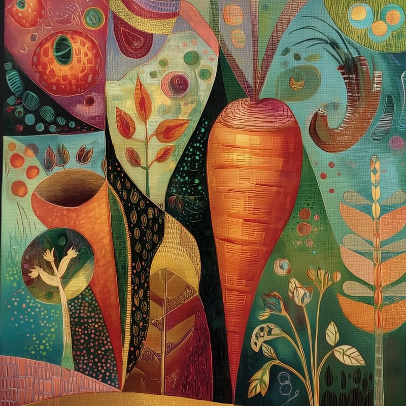 Colorful Vegetable Garden