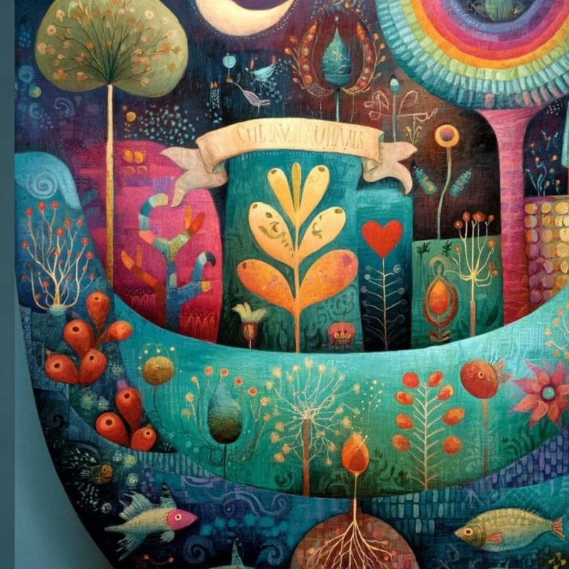 Colorful Garden Scene