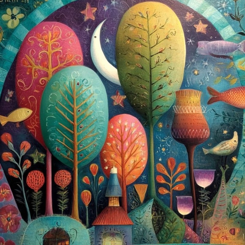 Whimsical Garden Scene 5