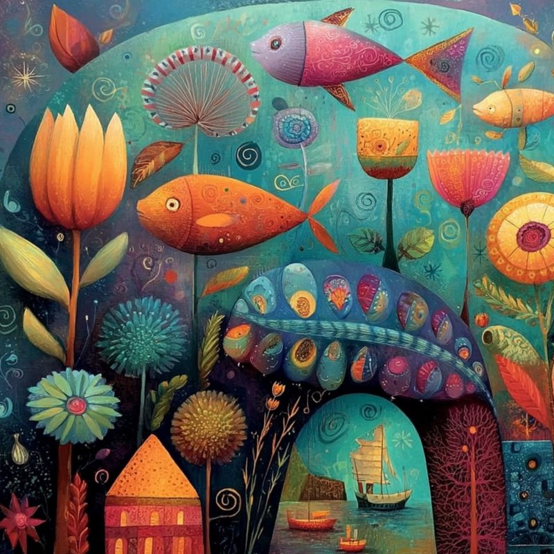 Colorful Underwater Garden