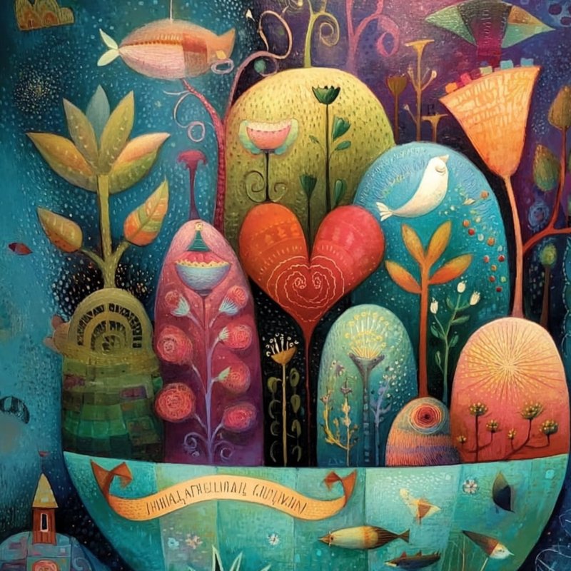 Whimsical Garden Scene 7