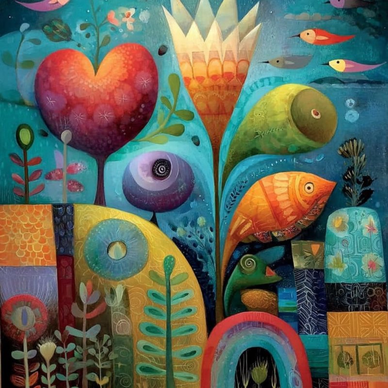 Colorful Floral Scene 4