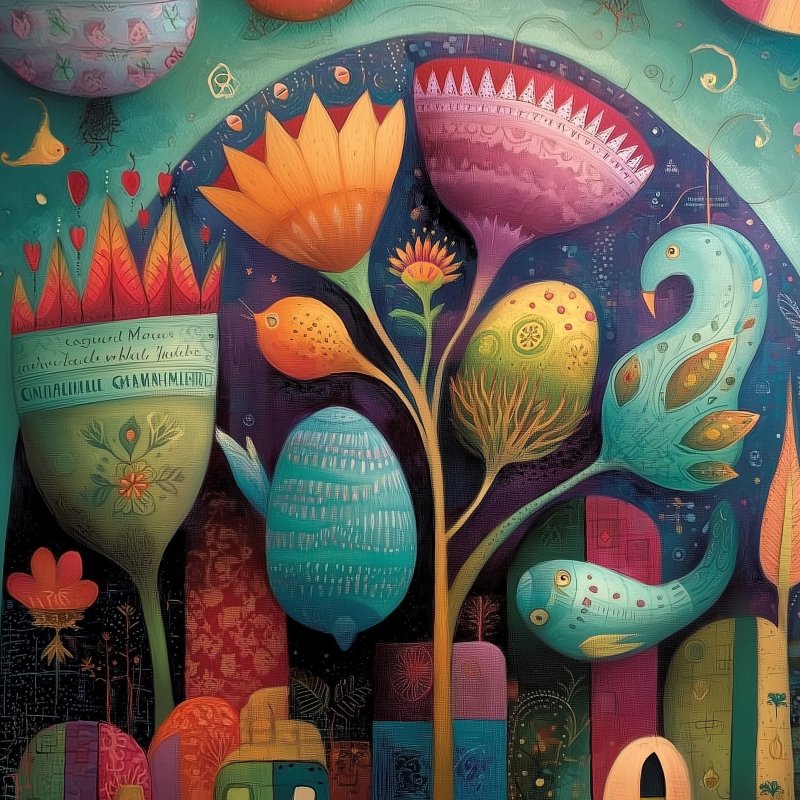 Whimsical Floral Art