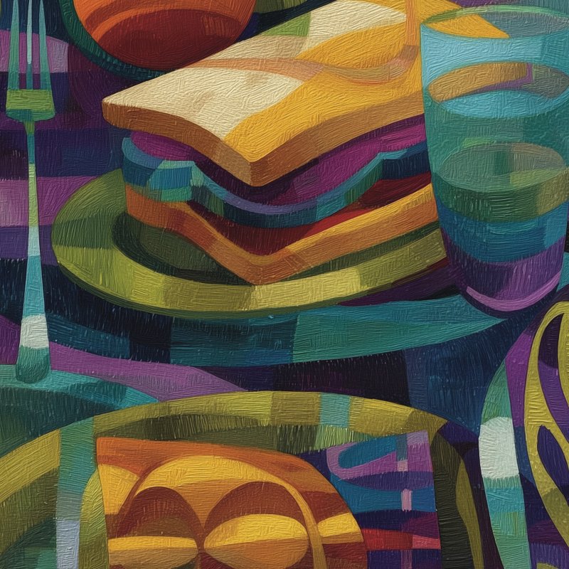 Colorful Plate Composition