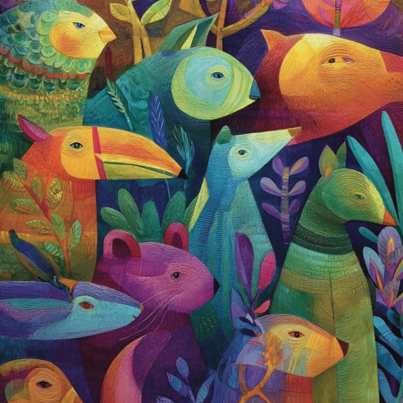 Vibrant Animal Montage